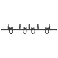 Kit di Binari per Porte Scorrevoli 200 cm Acciaio Nero 3295738