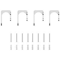 Kit Binari Porta Scorrevole 183 cm Acciaio Inossidabile Argento 3295761