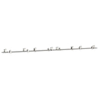 Kit Binari Porta Scorrevole 366 cm Acciaio Inossidabile Argento 3295771