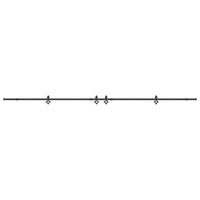 Kit di Binari per Porte Scorrevoli 427 cm Acciaio Nero 3295792