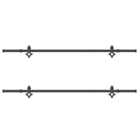 Kit di Binari per Porte Scorrevoli 427 cm Acciaio Nero 3295792