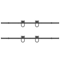 vidaXL Kit di Binari per Porte Scorrevoli 400 cm Acciaio Nero