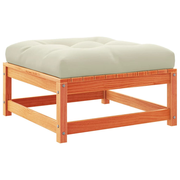 Set Divani Giardino 6pz con Cuscini Marrone Cera Massello Pino 3295819