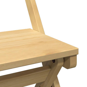 Set da Pranzo 5 pz Corona Pieghevole Marrone Cera in Pino 3295716