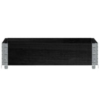 Paretale per Pallet Nero 80x60 cm in Legno Massello di Pino 4010265