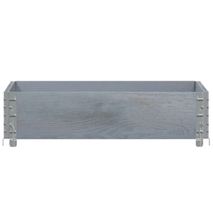 Paretale per Pallet Grigio 80x60 cm in Legno Massello di Pino 4010266