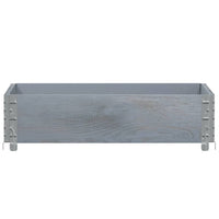 vidaXL Paretale per Pallet Grigio 80x60 cm in Legno Massello di Pino