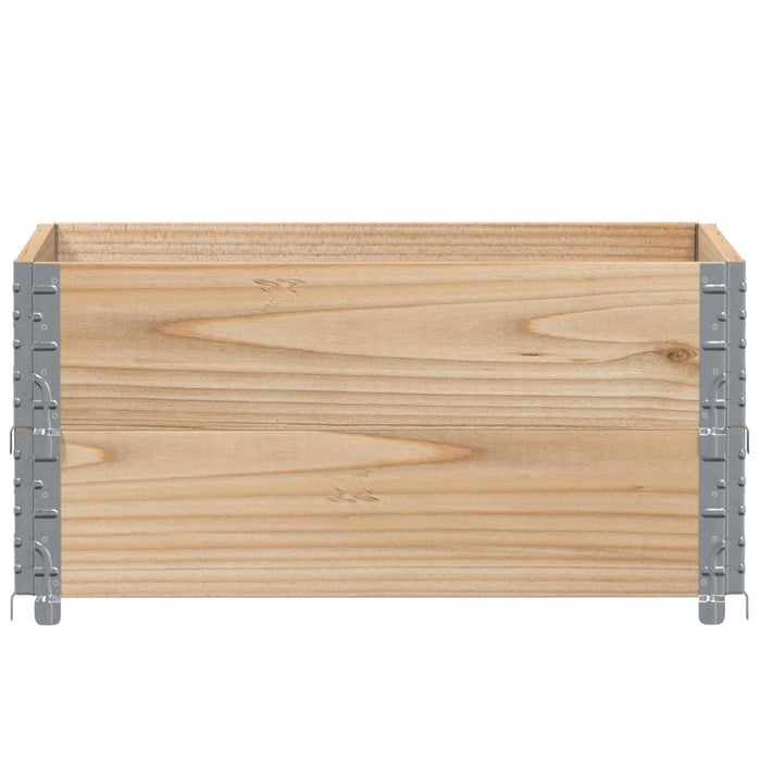 Paretali per Pallet 2 pz 80x60 cm in Legno Massello di Pino 4010268