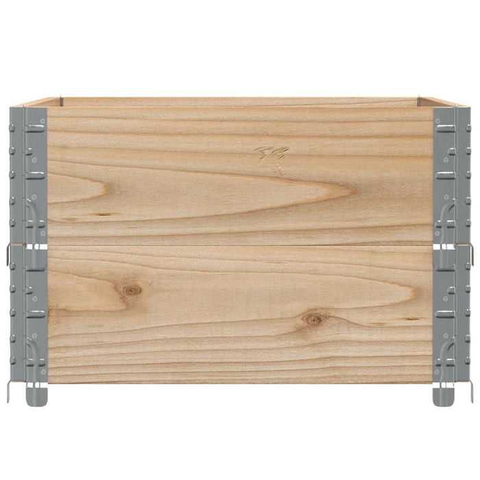 Paretali per Pallet 2 pz 80x60 cm in Legno Massello di Pino 4010268