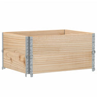 Paretali per Pallet 2 pz 80x60 cm in Legno Massello di Pino 4010268