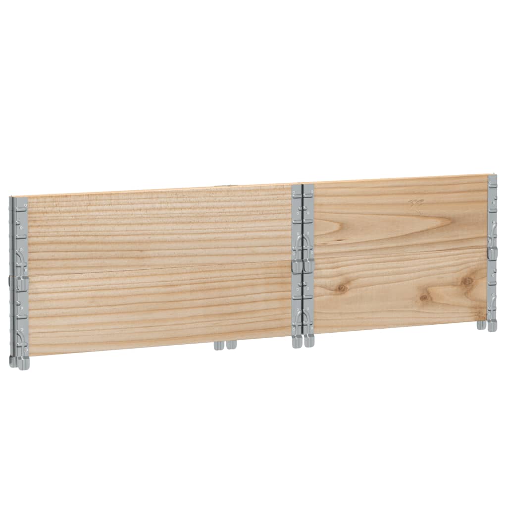 Paretali per Pallet 2 pz 80x60 cm in Legno Massello di Pino 4010268