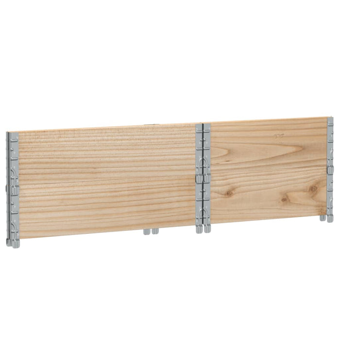 Paretali per Pallet 2 pz 80x60 cm in Legno Massello di Pino 4010268