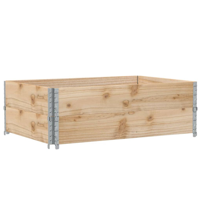 vidaXL Paretali per Pallet 2 pz 120x80 cm in Legno Massello di Pino