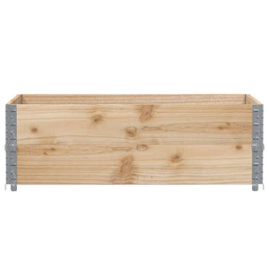 vidaXL Paretali per Pallet 2 pz 120x80 cm in Legno Massello di Pino