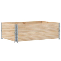 vidaXL Paretali per Pallet 2 pz 120x80 cm in Legno Massello di Pino