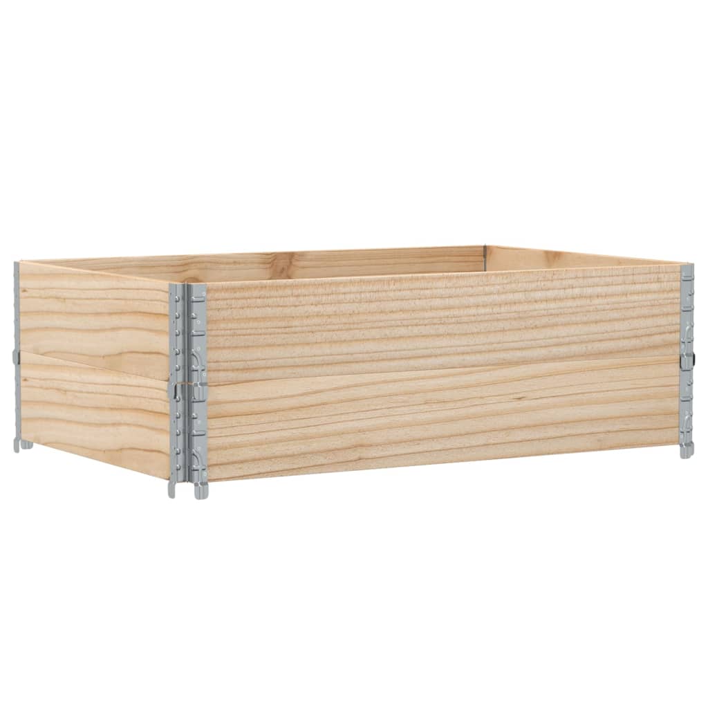 Paretali per Pallet 2 pz 120x80 cm in Legno Massello di Pino 4010275