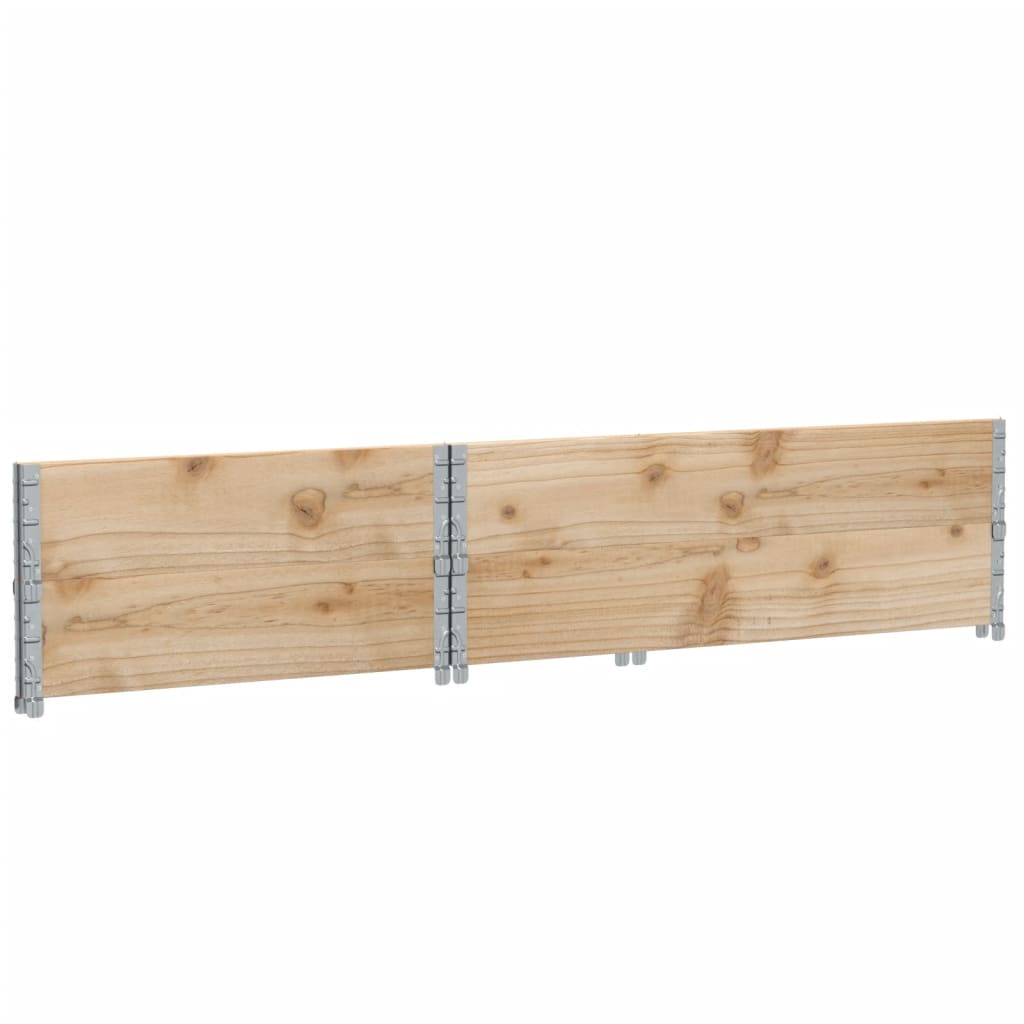Paretali per Pallet 2 pz 120x80 cm in Legno Massello di Pino 4010275