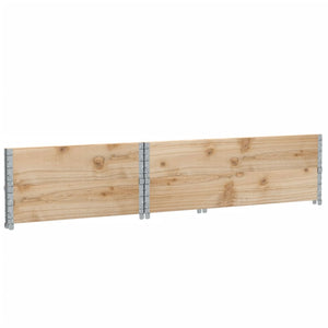Paretali per Pallet 2 pz 120x80 cm in Legno Massello di Pino 4010275