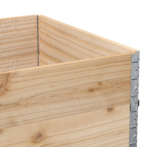 Paretali per Pallet 2 pz 120x80 cm in Legno Massello di Pino 4010275