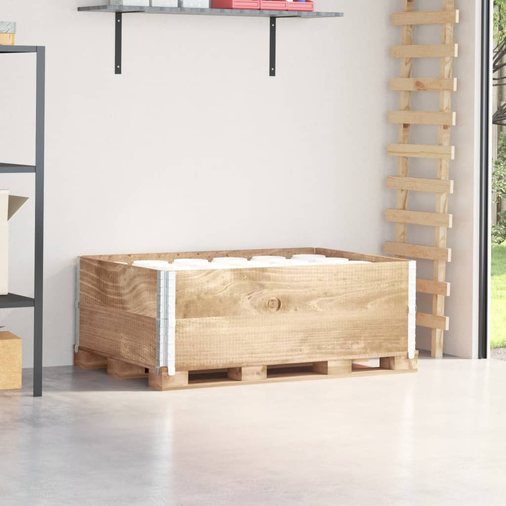 Paretali per Pallet 2 pz 120x80 cm in Legno Massello di Pino 4010275