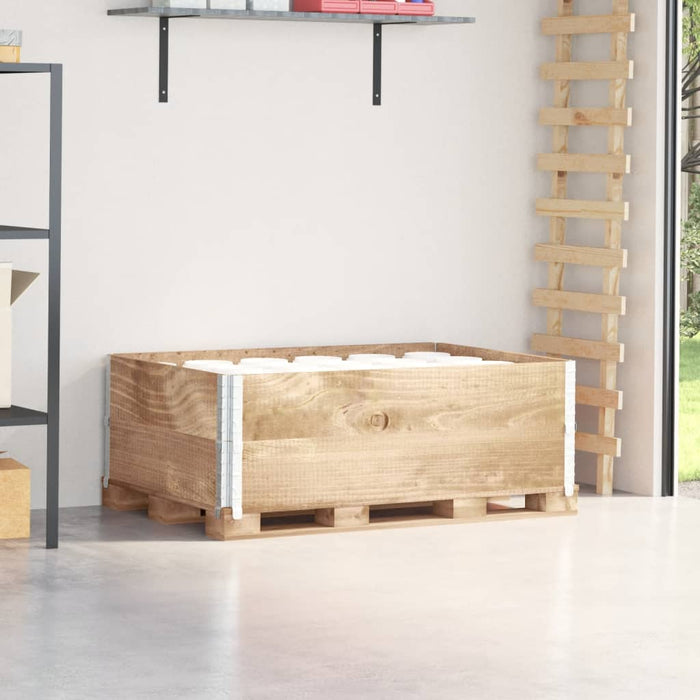 Paretali per Pallet 2 pz 120x80 cm in Legno Massello di Pino 4010275