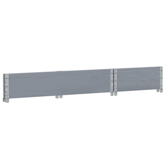 Paretale per Pallet Grigio 100x50 cm in Legno Massello di Pino