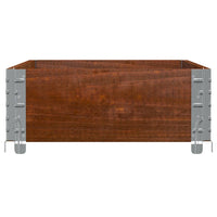 Paretale per Pallet Marrone 100x50cm in Legno Massello di Pino