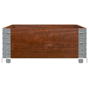 Paretale per Pallet Marrone 100x50cm in Legno Massello di Pino