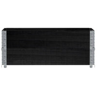 Paretali per Pallet 2 pz Neri 100x50cm Legno Massello di Pino