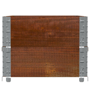Paretali per Pallet 2pz Marroni 100x50cm Legno Massello di Pino 4010285