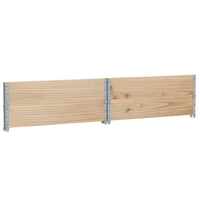 Paretali per Pallet 2 pz 100x100 cm in Legno Massello di Pino