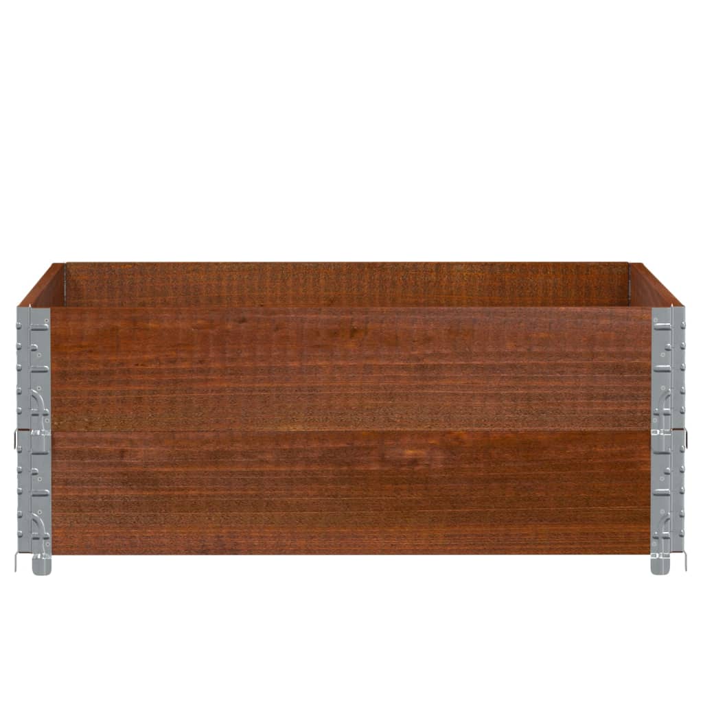 vidaXL Paretali per Pallet 2pz Marroni 100x100cm Legno Massello Pino
