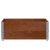 vidaXL Paretali per Pallet 2pz Marroni 100x100cm Legno Massello Pino