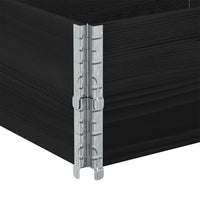 Paretali per Pallet 2 pz Neri 150x50cm Legno Massello di Pino 4010298