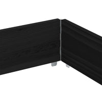 Paretale per Pallet Nero 150x100 cm in Legno Massello di Pino 4010302