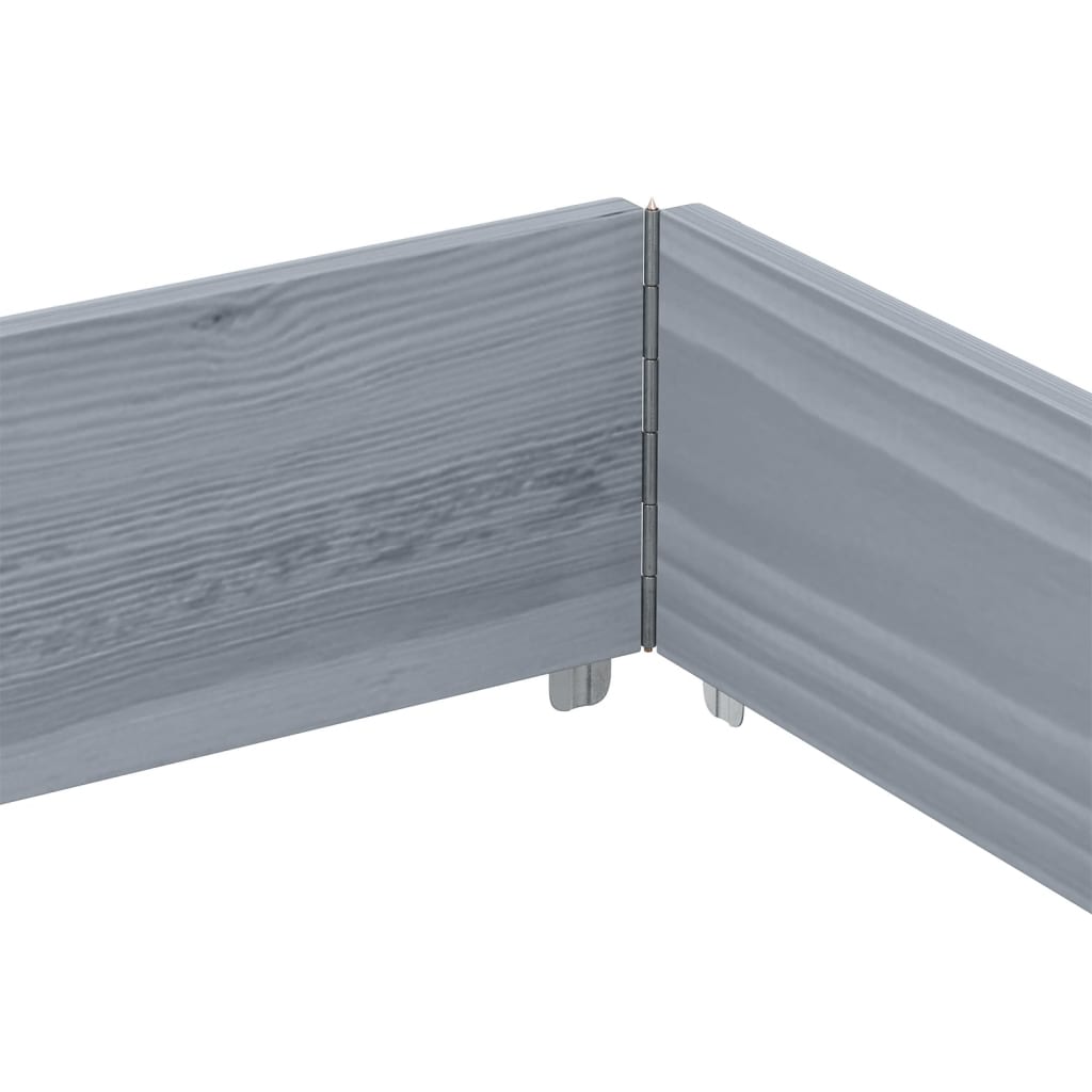 vidaXL Paretale per Pallet Grigio 150x100 cm in Legno Massello di Pino