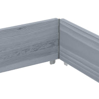 vidaXL Paretale per Pallet Grigio 150x100 cm in Legno Massello di Pino