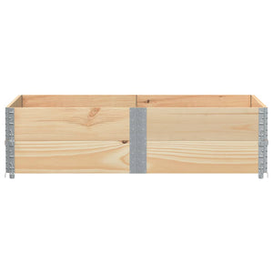 Paretali per Pallet 2 pz 150x100 cm in Legno Massello di Pino