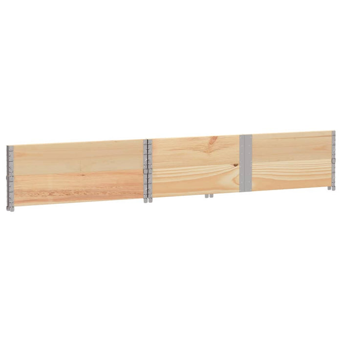 Paretali per Pallet 2 pz 150x100 cm in Legno Massello di Pino