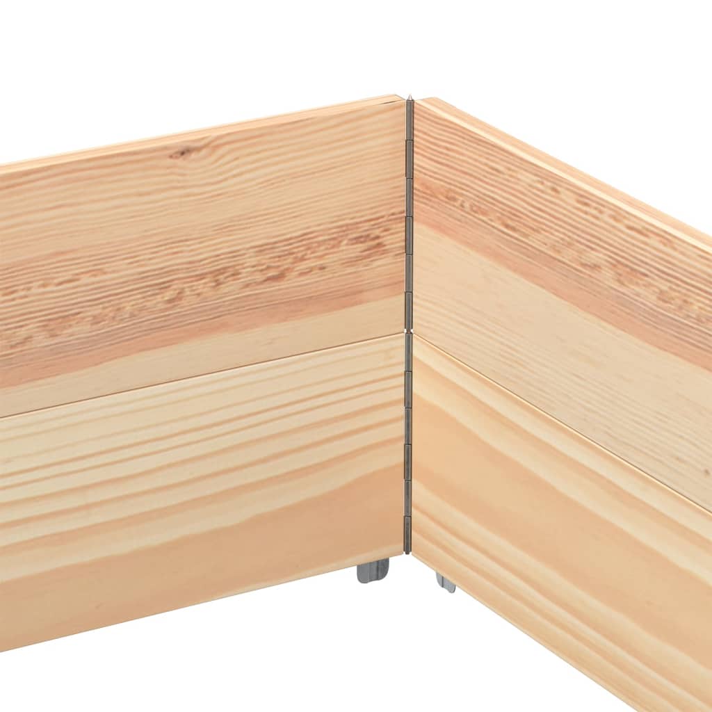 Paretali per Pallet 2 pz 150x100 cm in Legno Massello di Pino