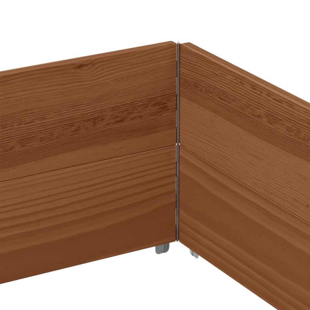 vidaXL Paretali per Pallet 2pz Marroni 150x100cm Legno Massello Pino