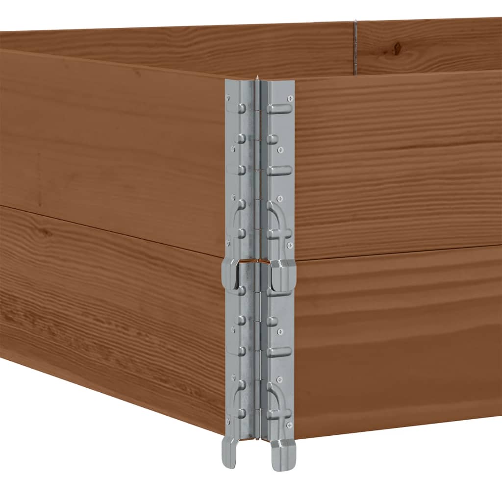 vidaXL Paretali per Pallet 2pz Marroni 150x100cm Legno Massello Pino