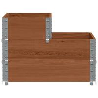 Vaso per fioriera aiuola rialzata piante fiori terrazza giardino con 3 livelli 120 x 80 cm legno massello di pino marrone 02_0039889