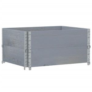 Fioriera da Giardino Grigia 80x60 cm Legno Massello di Pino 3295841