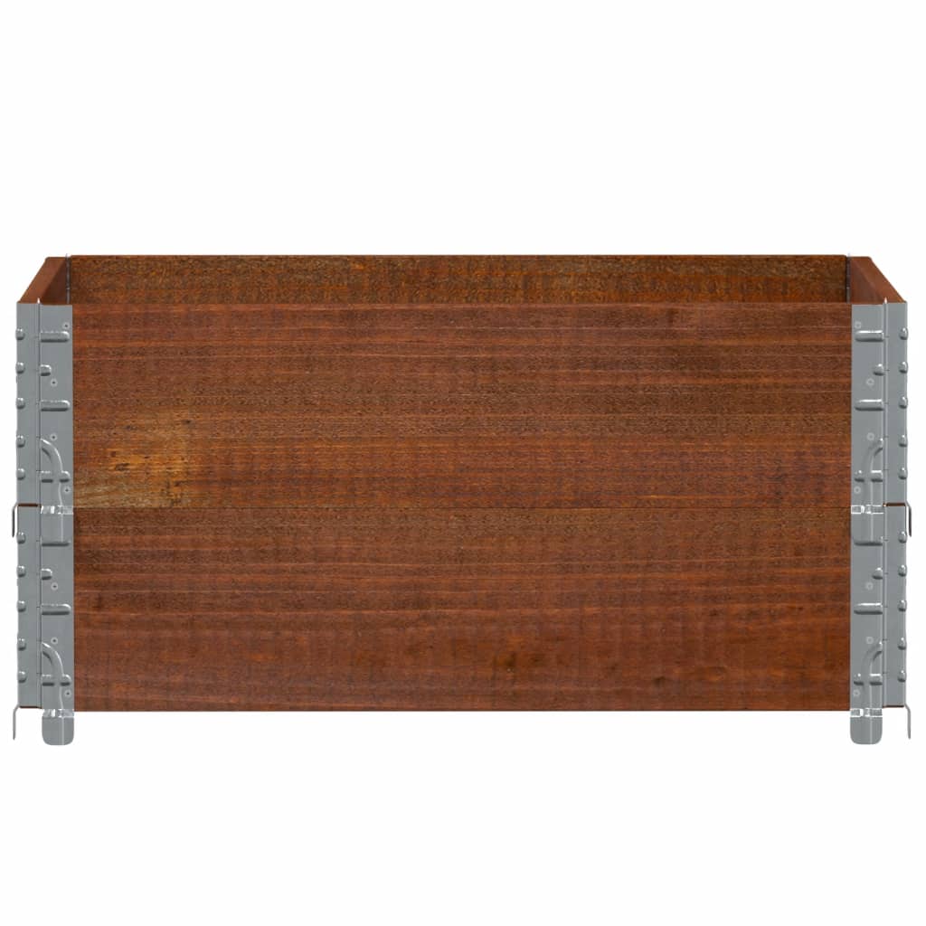 Fioriera da Giardino Marrone 80x60 cm Legno Massello di Pino 3295842