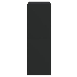 Credenza con Ante Nera 68x37x109 cm in Legno Multistrato 3295851