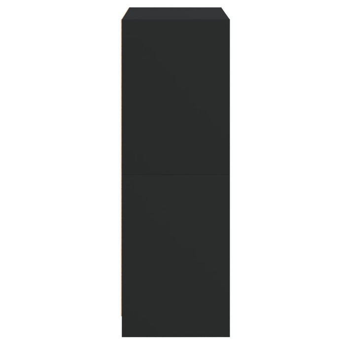 Credenza con Ante Nera 68x37x109 cm in Legno Multistrato 3295851
