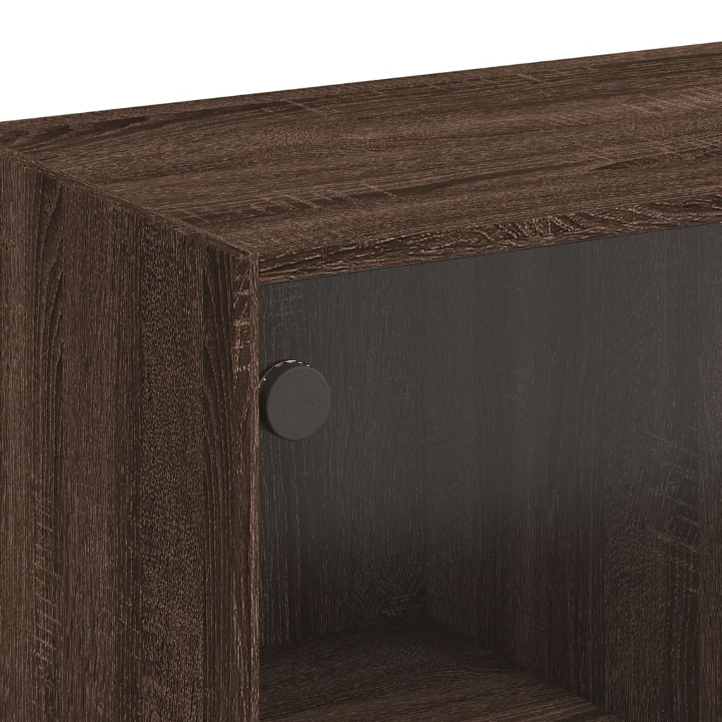 Credenza con Ante Rovere Marrone 68x37x109 cm Legno Multistrato 3295856