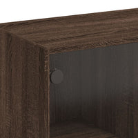 Credenza con Ante Rovere Marrone 68x37x109 cm Legno Multistrato 3295856
