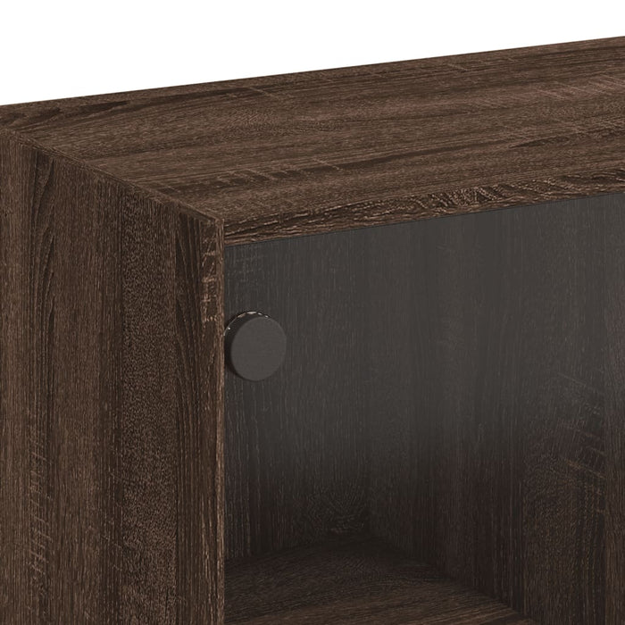 Credenza con Ante Rovere Marrone 68x37x109 cm Legno Multistrato 3295856